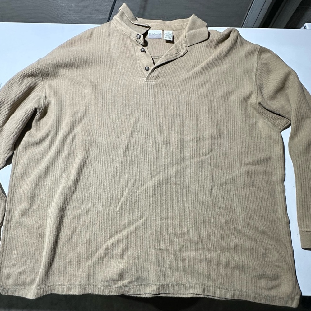 Vintage Fieldmaster Beige Henley Shirt long sleeve